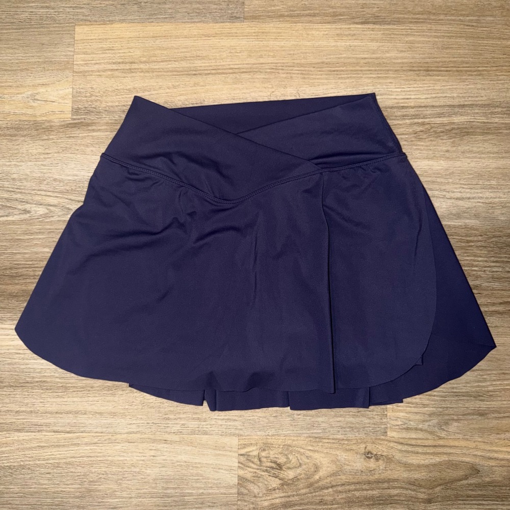 Halara Cloudful Air Crossover Tennis Skort Navy Blue Plus Size 1X High Waisted